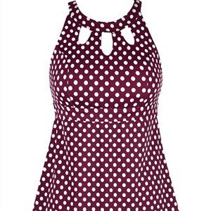 Septangle Women's Halter High Neck Tankini Top New
